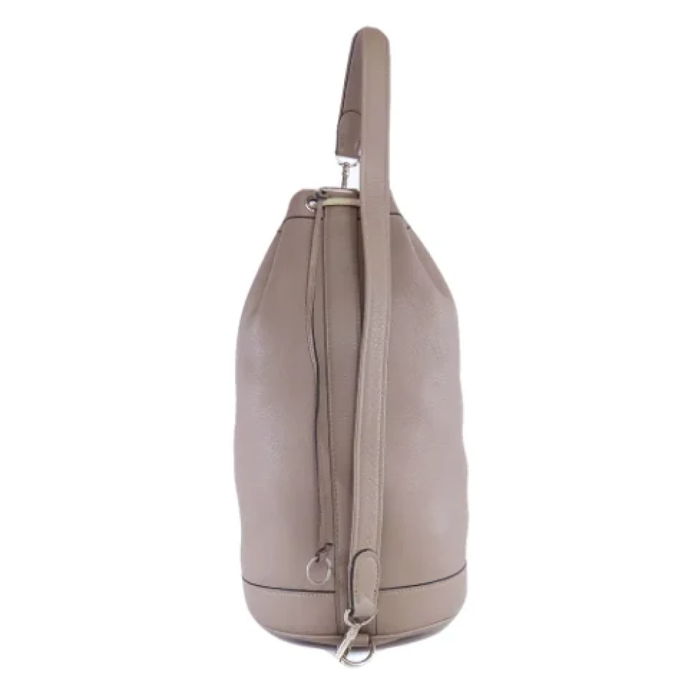 Hermès Vintage Pre-owned Leather totes Gray Dames
