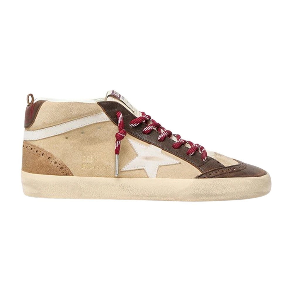 Golden Goose Mid Star Leather And Suede Heren Schoenen Veelkleurig Multicolor