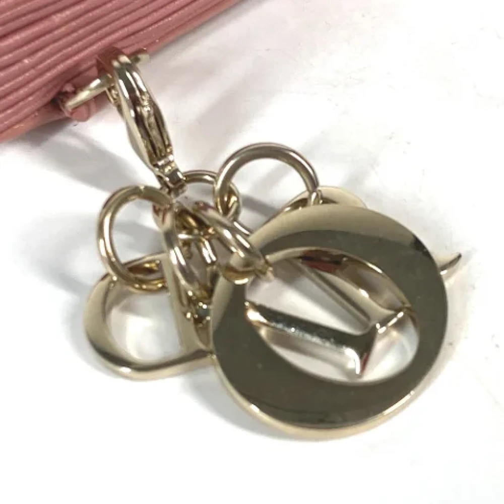 Dior Vintage Pre-owned Leather home-office Pink Dames