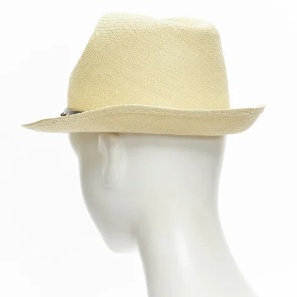Valentino Vintage Pre-owned Raffia hats Beige Dames