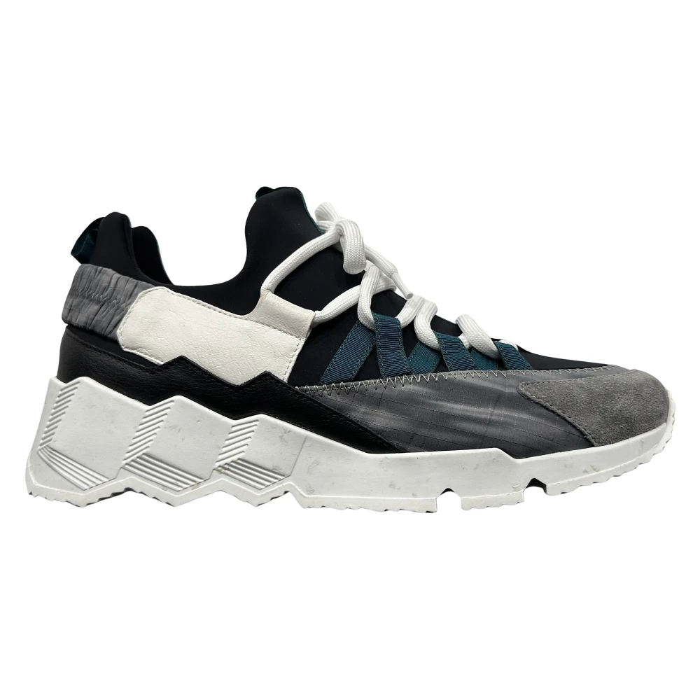 Pierre Hardy Zwarte Sneakers 100% PA Regular Fit Heren Schoenen Veelkleurig Multicolor