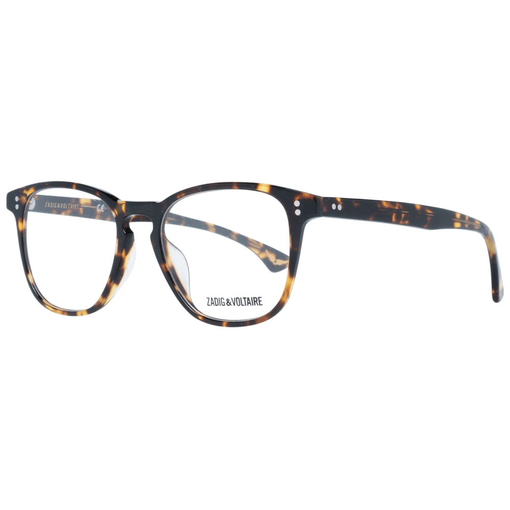 Zadig & Voltaire Bruine Heren Rechthoekige Optische Brillen Brown Heren