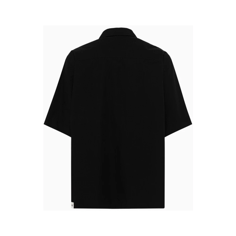 Jil Sander Italiaans katoenen overhemd Black Heren