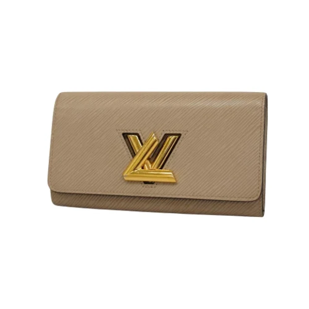 Louis Vuitton Vintage Pre-owned Leather wallets Beige Dames