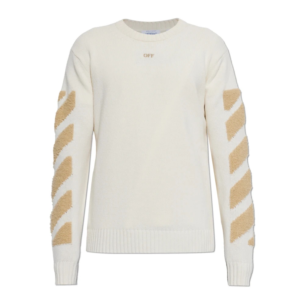 Off White Uomo Beige Maglie, M, New,