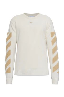 Diag Fuzzy-Knit Sweater