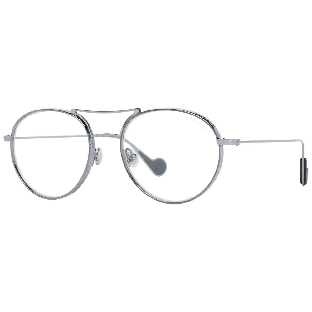 Moncler Grijze Unisex Zonnebril Ronde Gunmetal Frame Gray Unisex