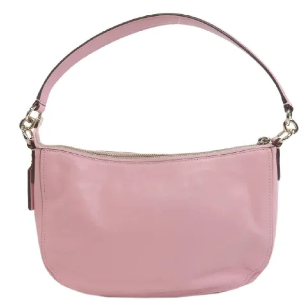 Coach Pre-owned Leather handbags Pink Dames