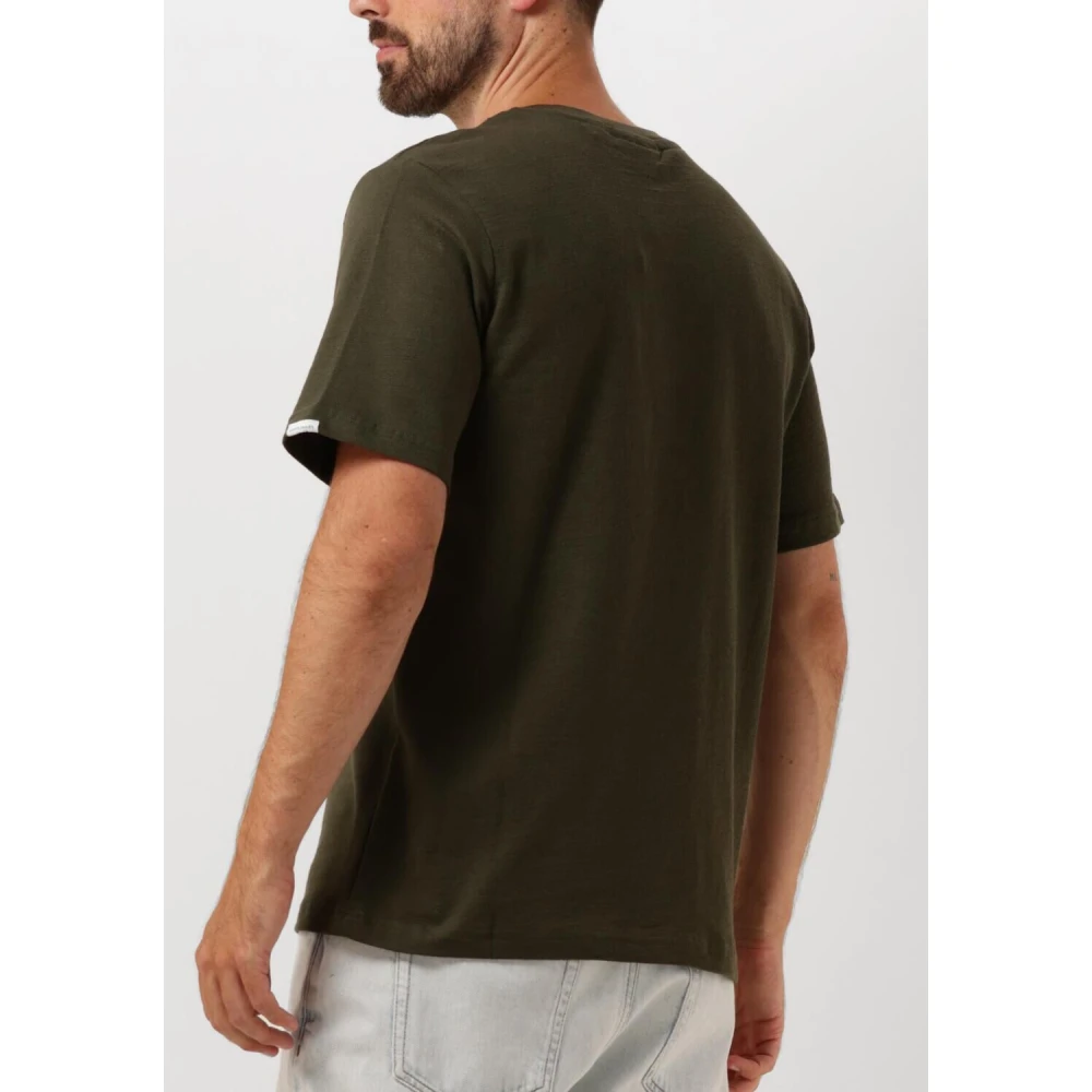 Anerkjendt Heren Polo & T-shirt Structuur Tee Green Heren