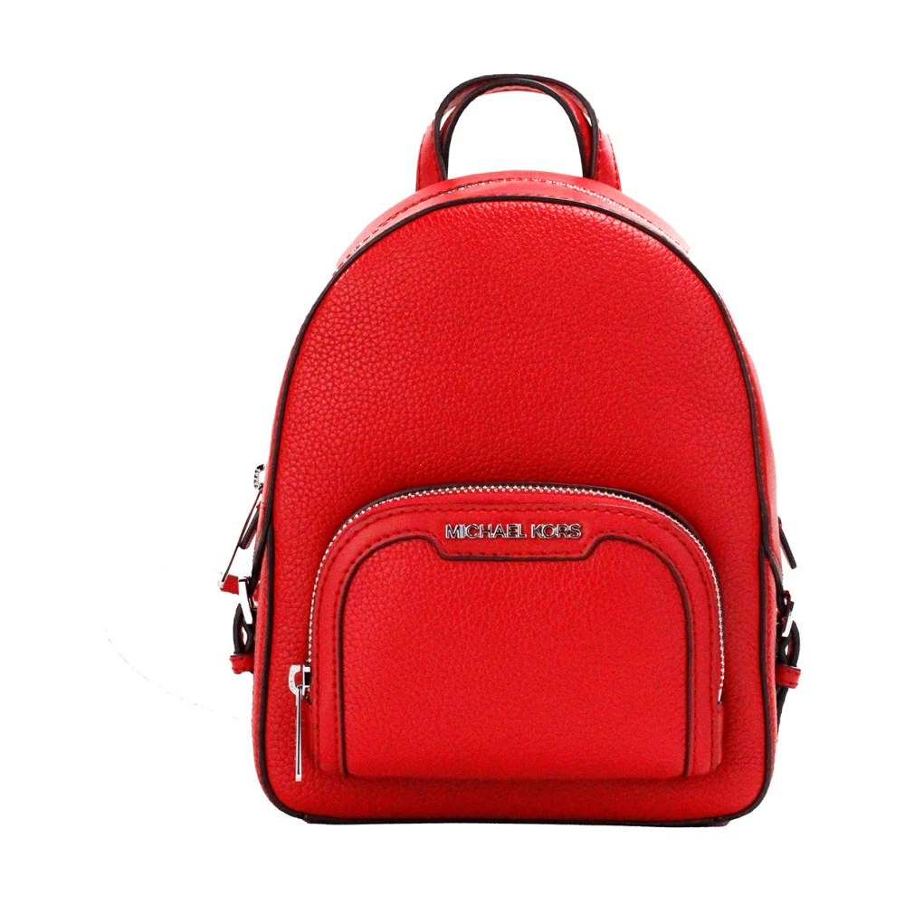 Michael Kors Helderrode Geperforeerd Leren Rugzak Tas Red Unisex