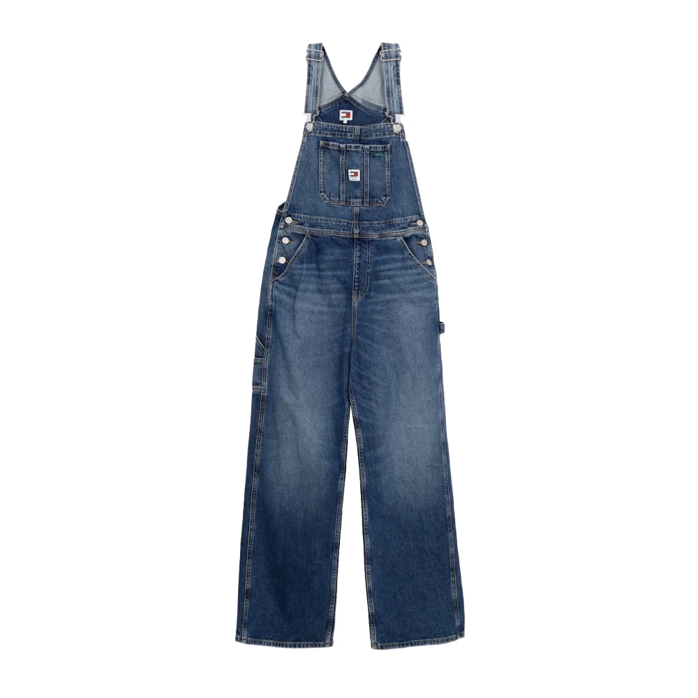 Tommy Hilfiger Donkere Denim Dungaree Overall Streetwear Blue Dames