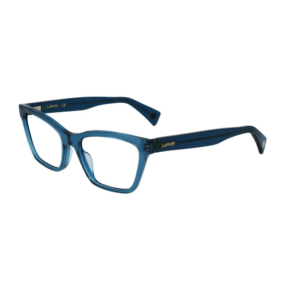 Lanvin Stijlvolle Blauwe Acetaat Bril Blue Dames