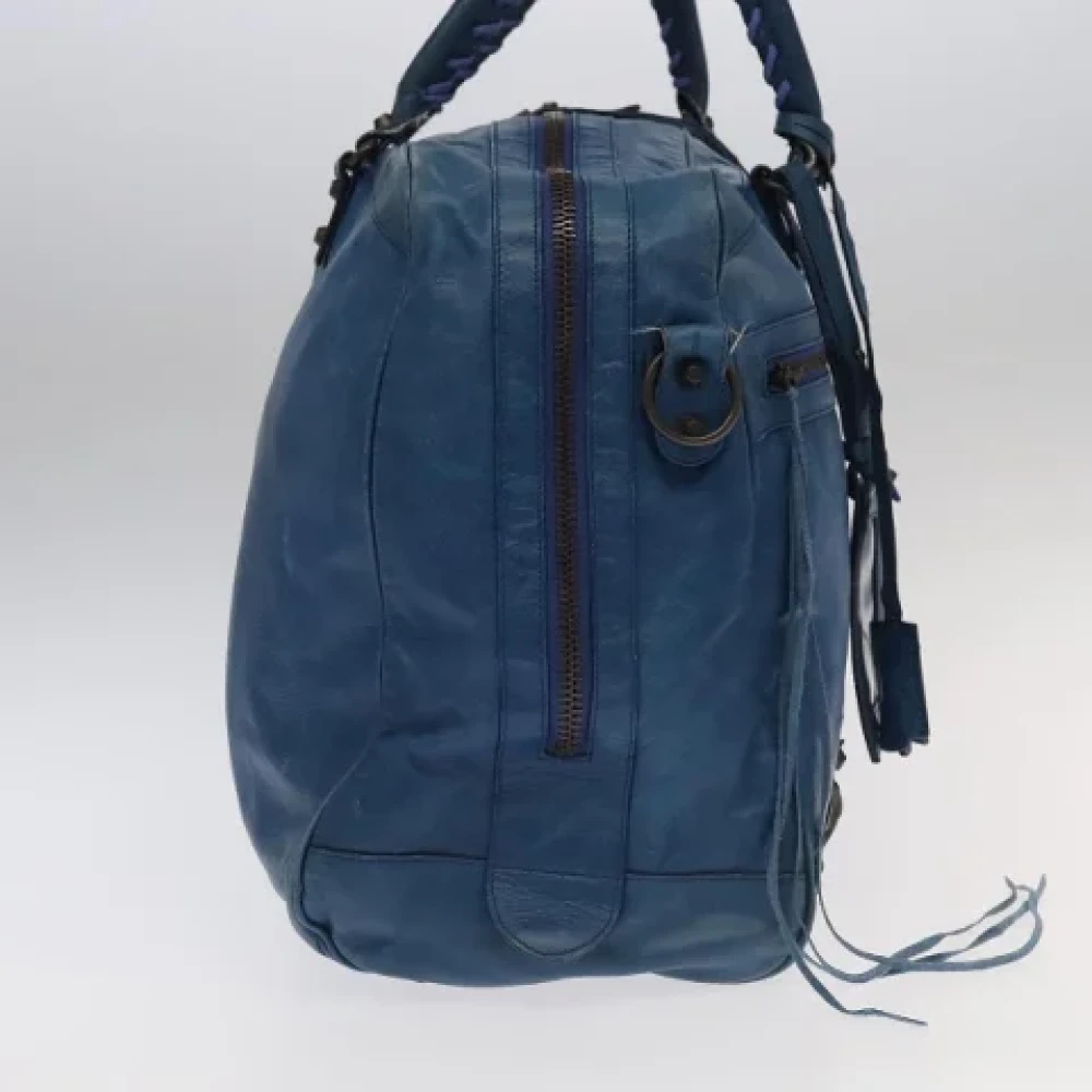 Balenciaga Vintage Pre-owned Leather handbags Blue Dames