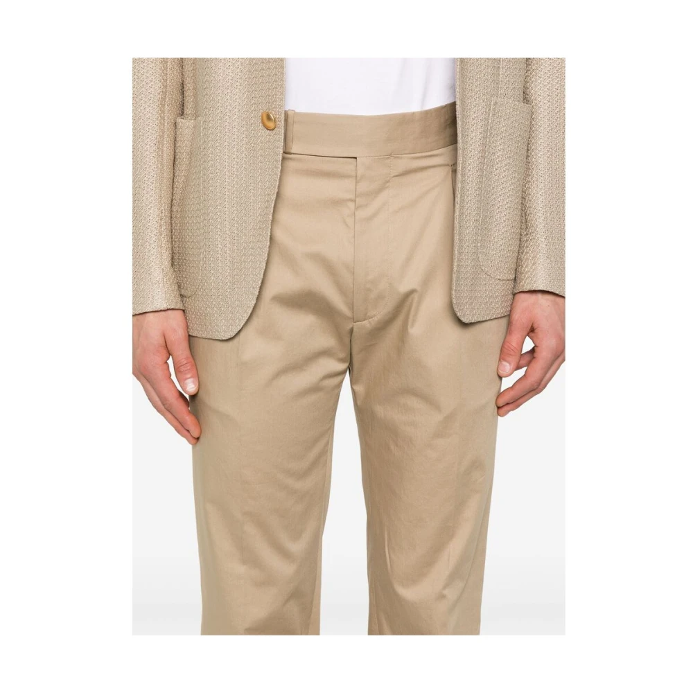 Tagliatore Broek Beige Heren