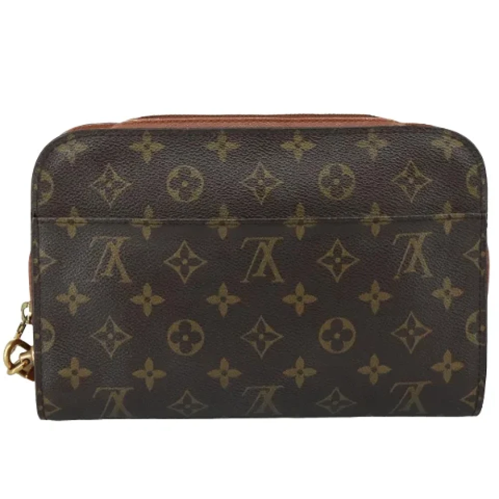 Louis Vuitton Vintage Pre-owned Canvas clutches Brown Dames