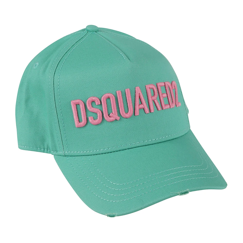 Dsquared2 Gabardine Baseball Caps Green Dames
