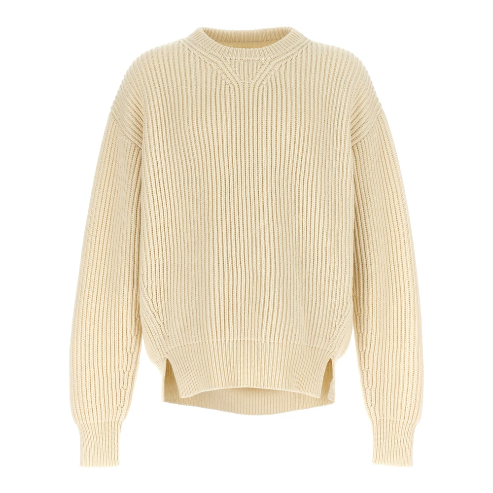 Jil Sander Homme Blanc Pulls, Taille: S Chunky Sweater