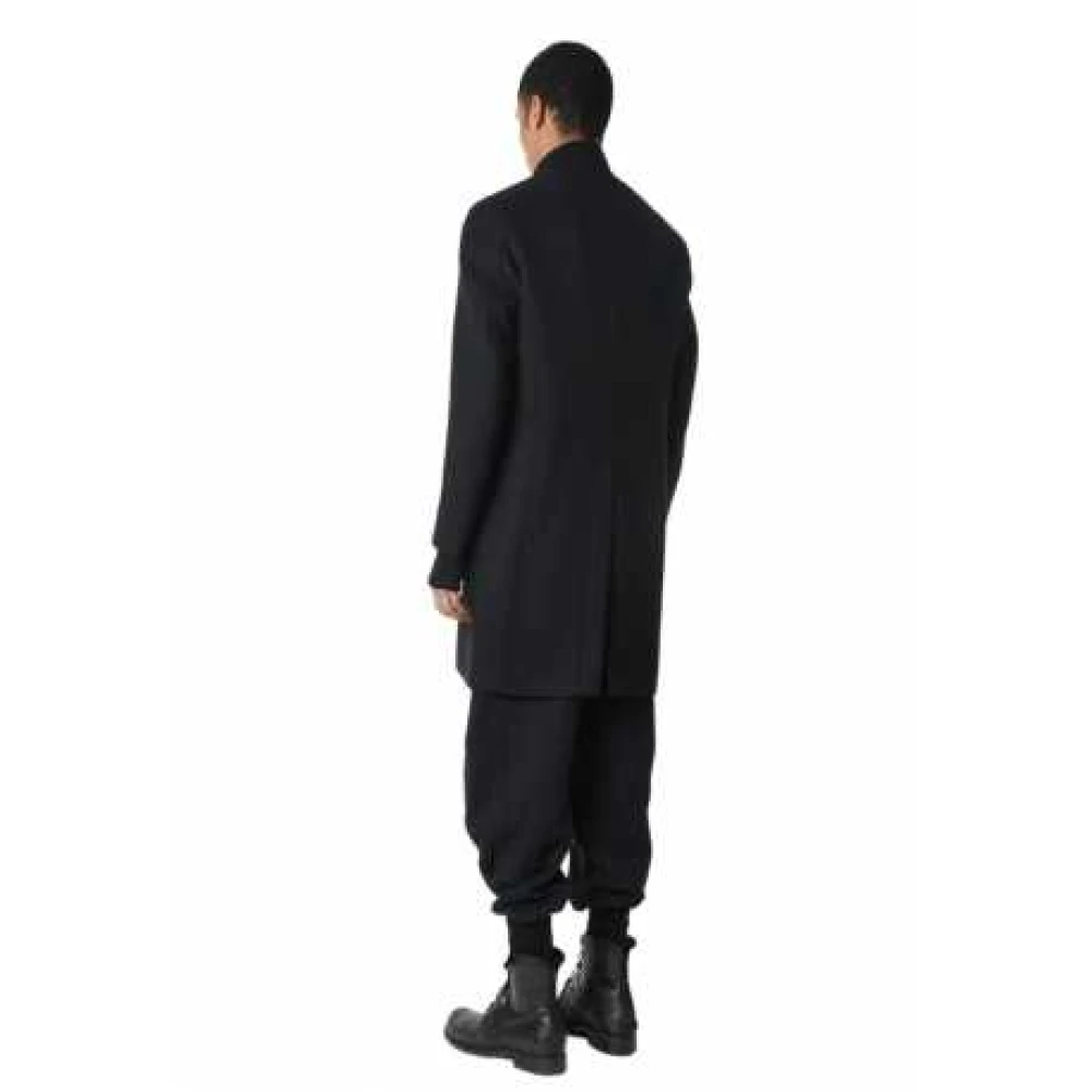 La Haine Inside Us Klassieke Zwarte Officier Kraag Jas Lm238 Black Heren