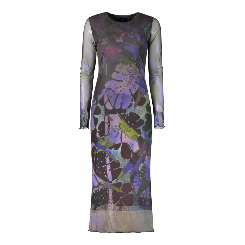 Desigual Leafs Lacroix Dress - Female - Midi Dresses - Multicolor - Xl - Dresses - Image 4