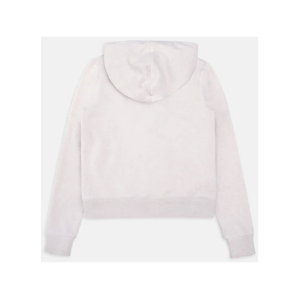 Juicy Couture Fluwelen hoodie met slanke pasvorm Pink Dames