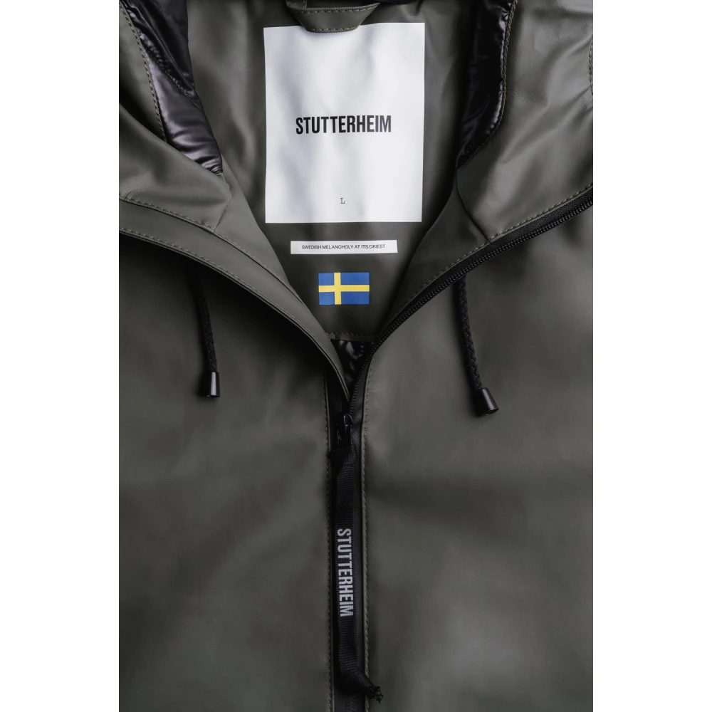 Stutterheim Winter Regenjas Lange Jas Green Heren