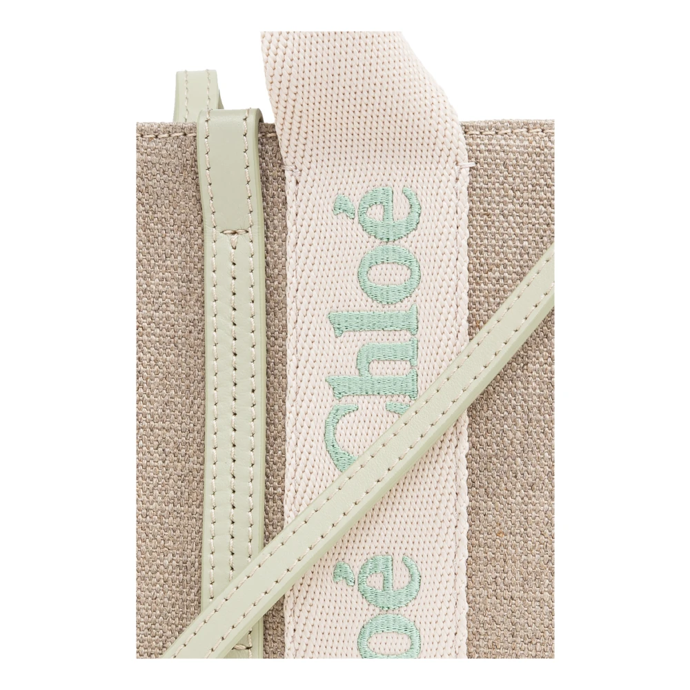 Chloé Woody Mini Schoudertas Beige Dames