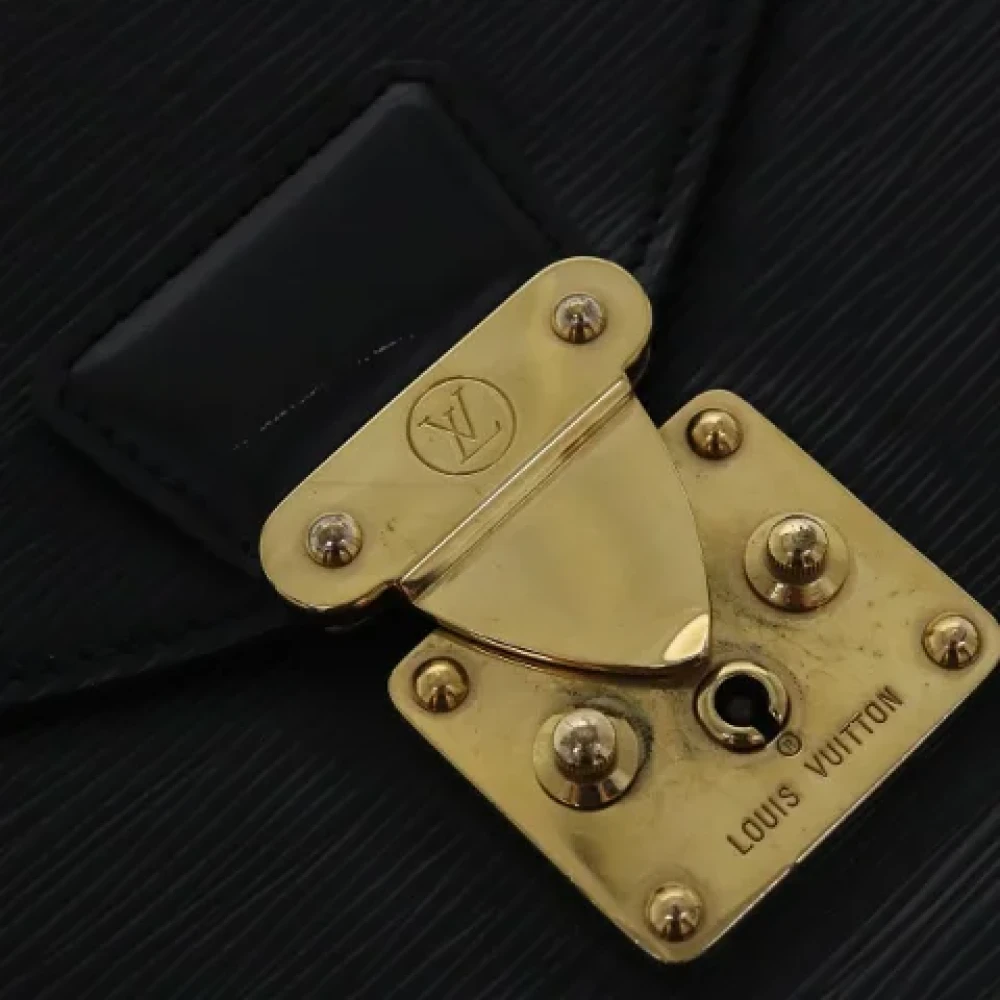 Louis Vuitton Vintage Pre-owned Leather briefcases Black Dames