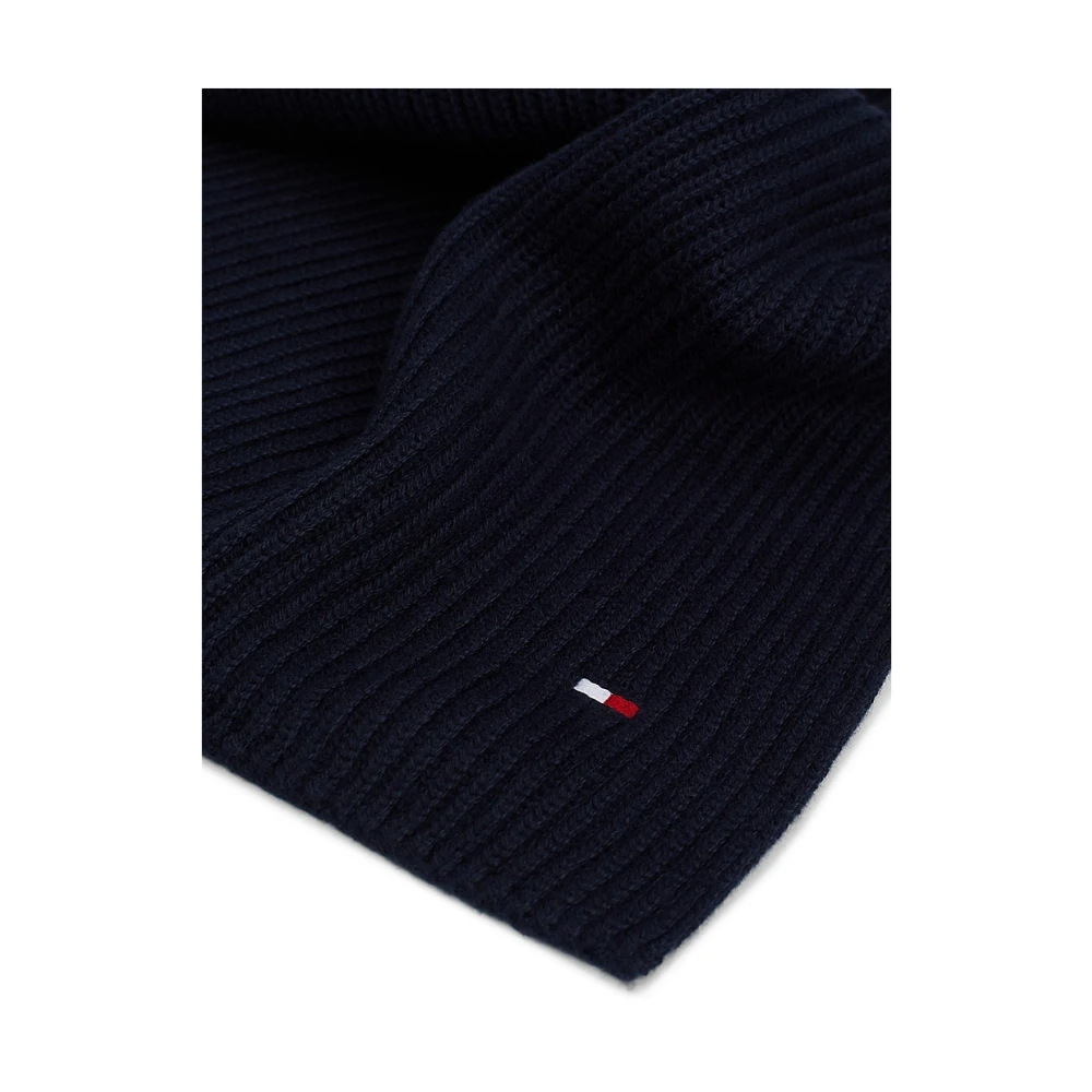 Tommy Hilfiger Kasjmier Sjaal voor Stijlvolle Look Blue Unisex