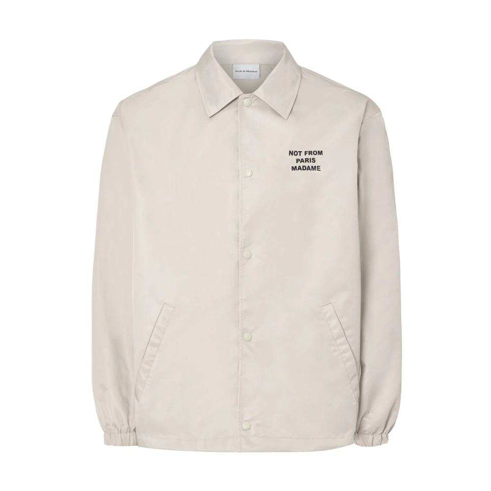 Drole de Monsieur Beige Waterdichte Jas met Moderne Touch Beige Heren