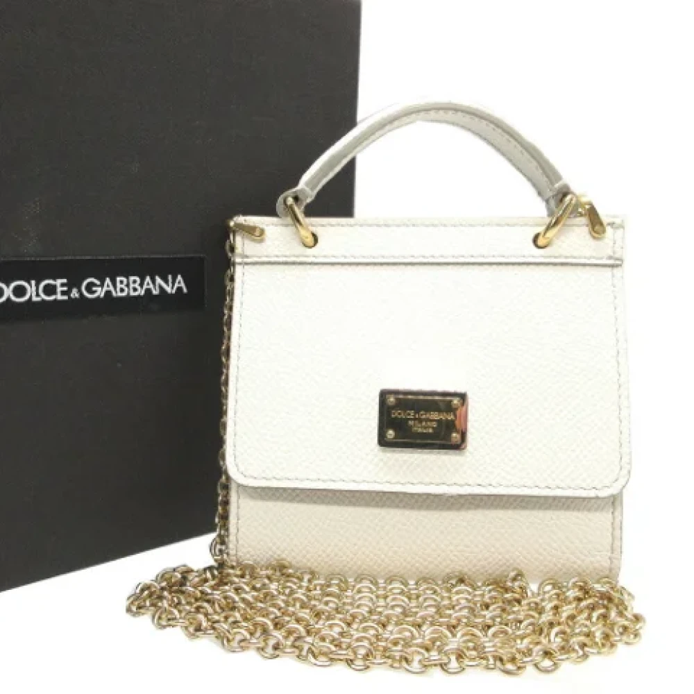 Dolce & Gabbana Pre-owned Canvas wallets White Dames