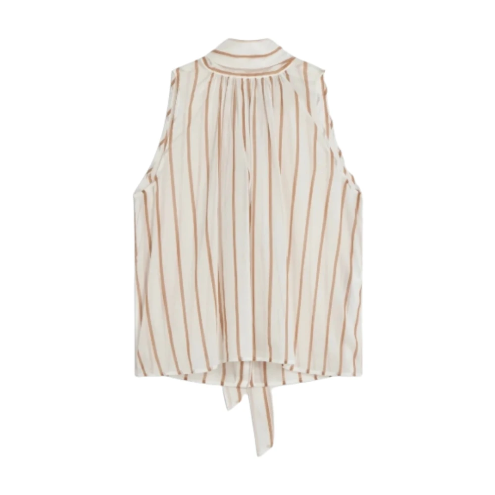 Semicouture Donna Beige - Sleeveless Top - Tops - M