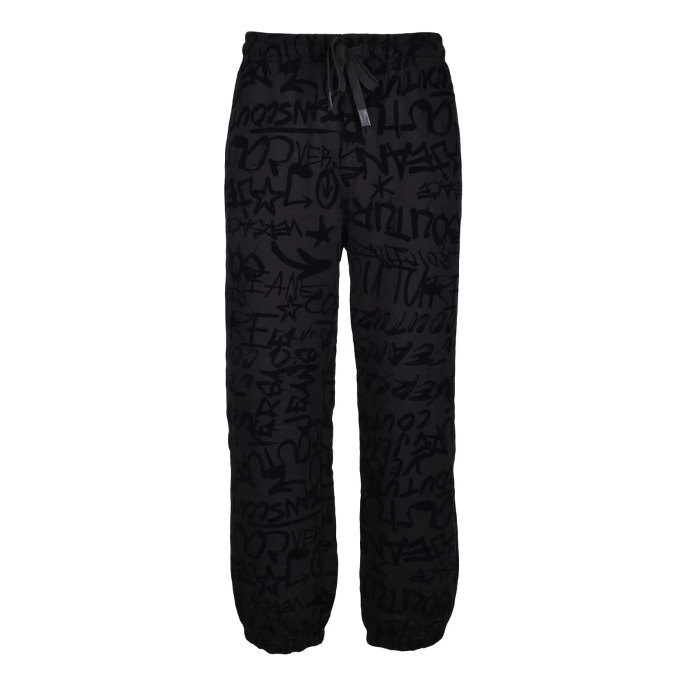 Versace Jeans Couture Katoenen Modieuze Broek Black Heren