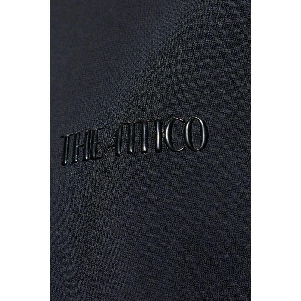 The Attico Jurk met logo Black Dames