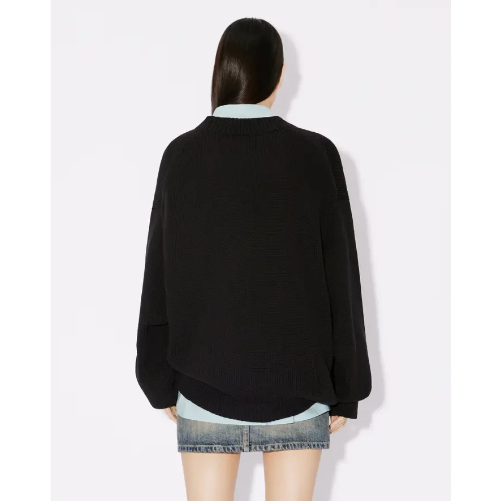 Kenzo Round-neck Knitwear Black Heren