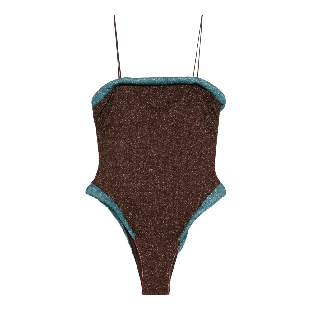 Oseree Women's Brown Swimsuits, L, Lumière 60S Maillot