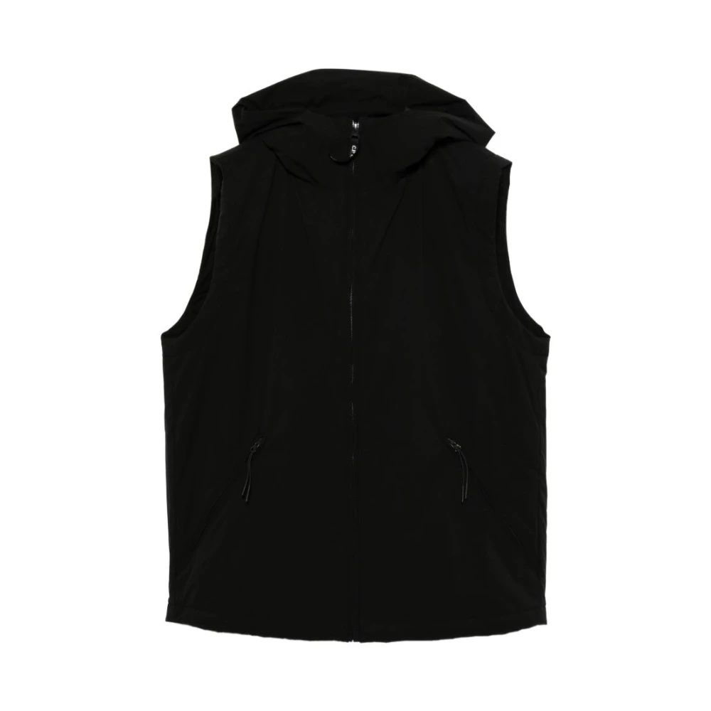 C.p. Company Lens-Detail Jacket - Unisex - Waistcoats - Black - 10 Y - Kids
