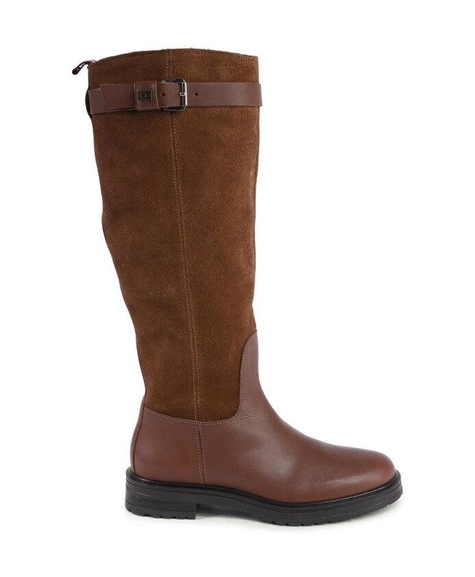 bottes-en-cuir-marron-avec-boucle