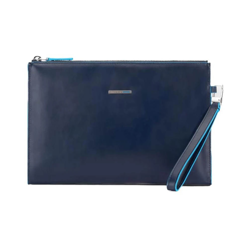 Piquadro Slanke iPad Mini Hoes met Brillenvak Blue