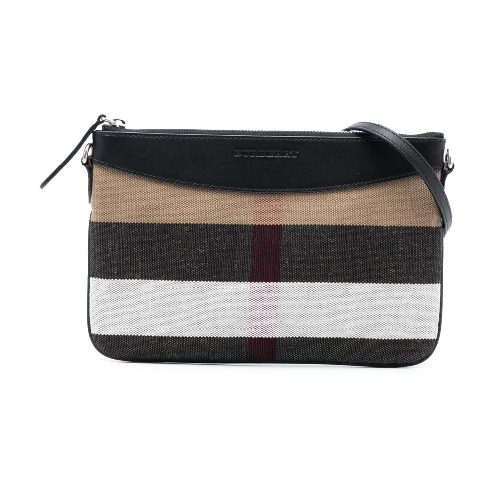 Burberry Vintage Women's Pre-Owned Vintage Check Canvas Crossbody Bag