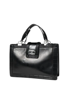 Pre-owned Boy Chanel Axelremsväska