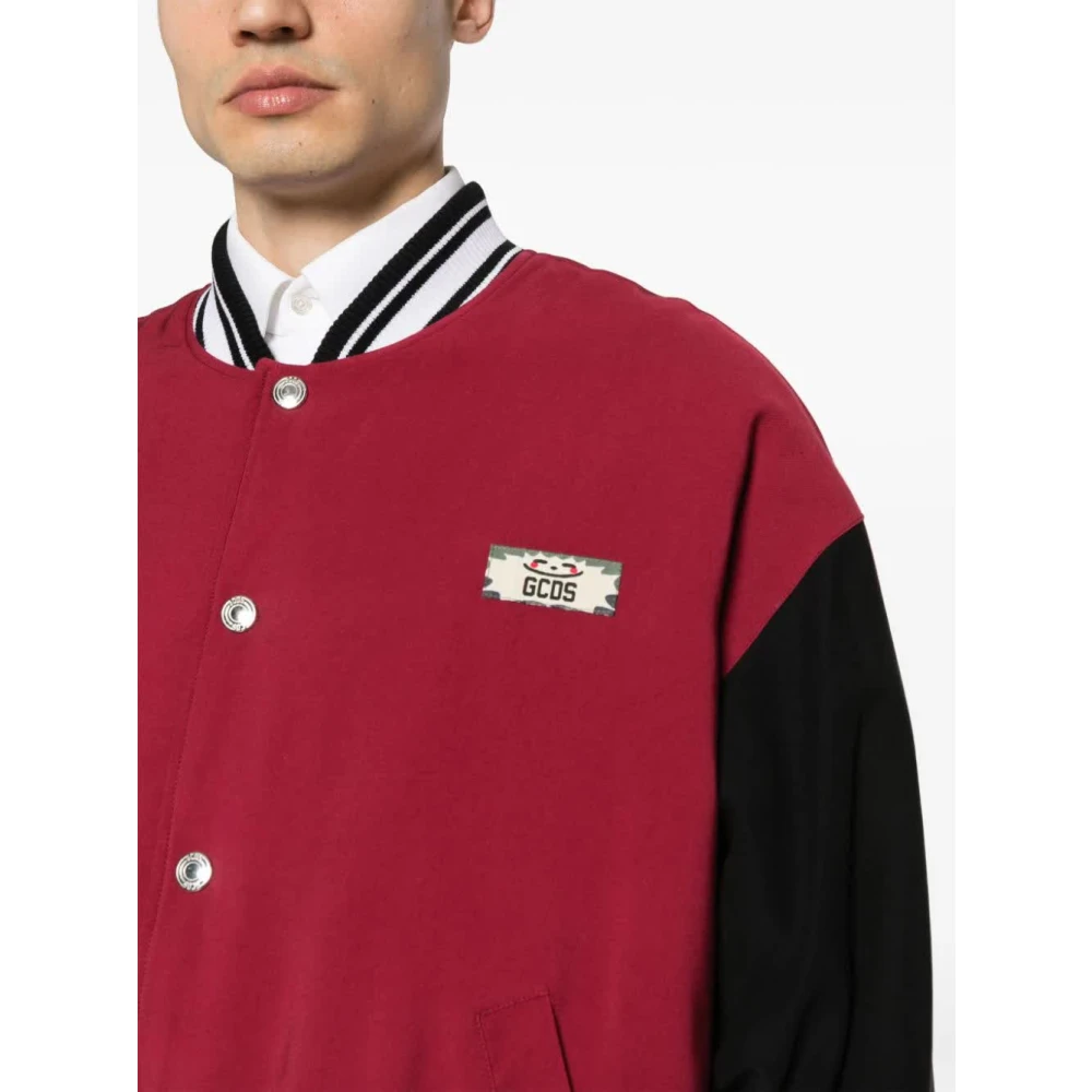 Gcds Varsity Bomber Jack Bordeaux Red Heren
