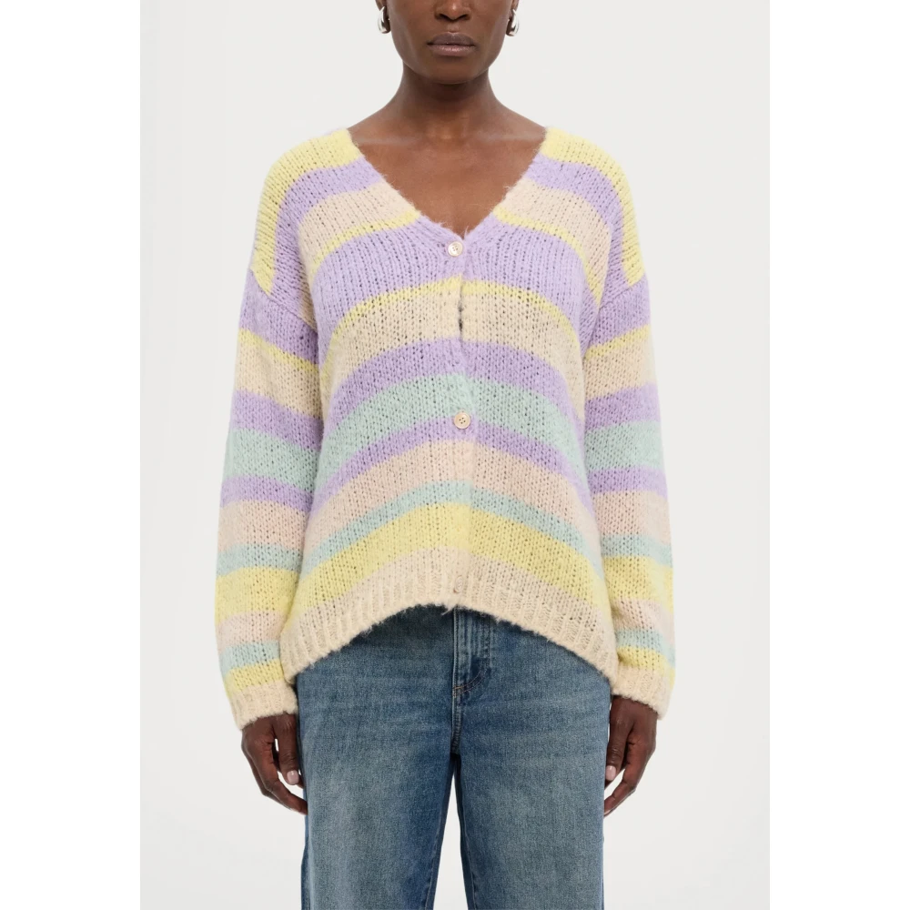 Max Mara Weekend Alpaca en Katoen Oversized Vest Multicolor Dames