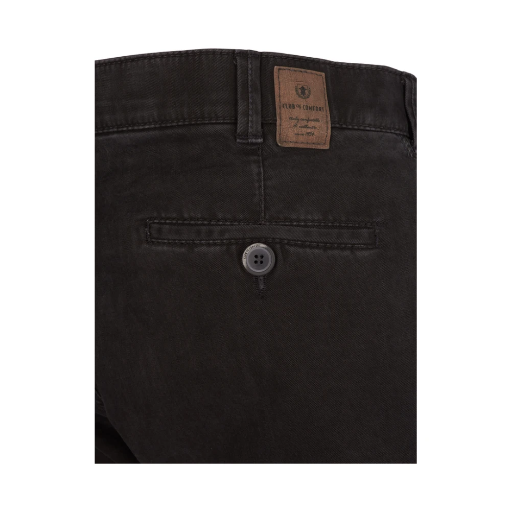 club of comfort High-Stretch Flat Front Broek Gray Heren