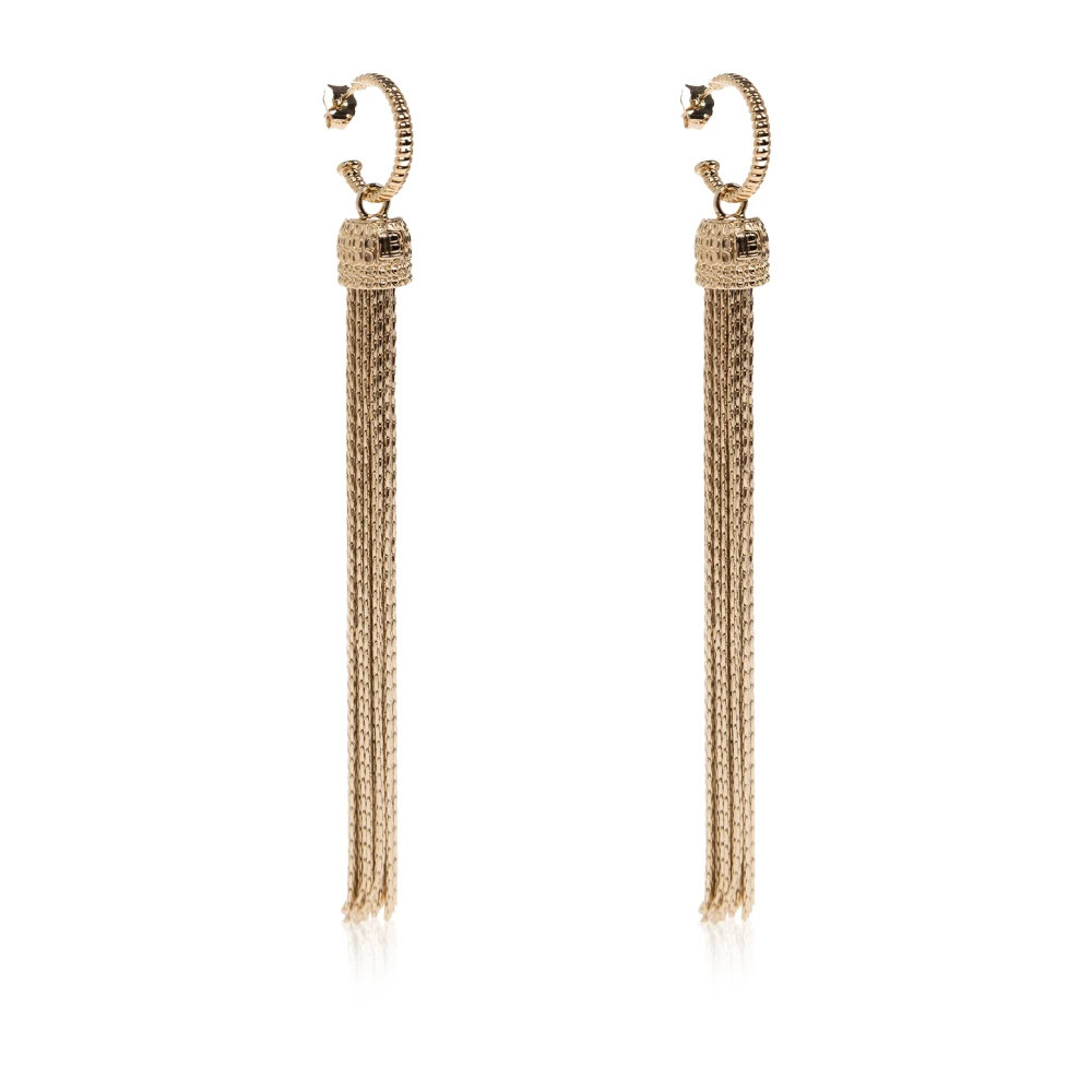 Balmain Donna Oro Orecchini A Nappina In Ottone - Immagine 2