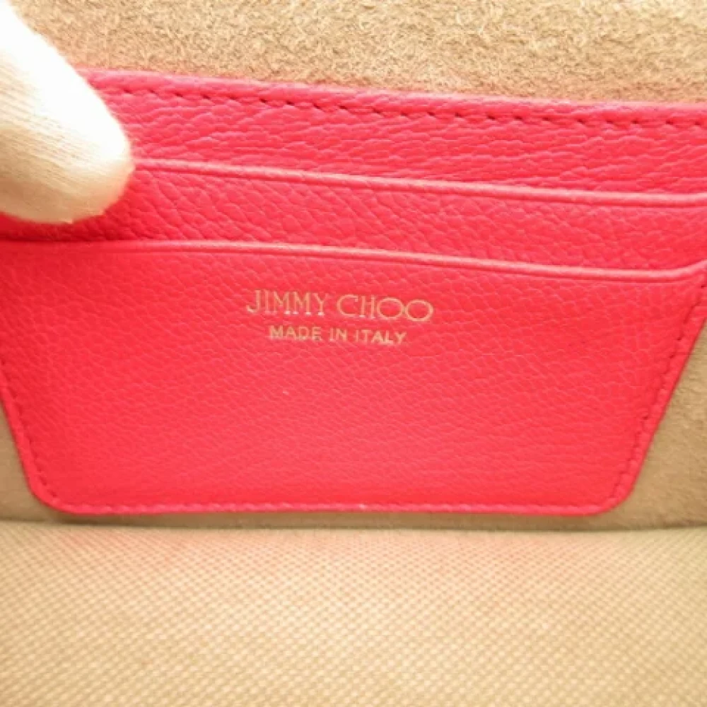 Jimmy Choo Pre-owned Fabric shoulder-bags Pink Dames