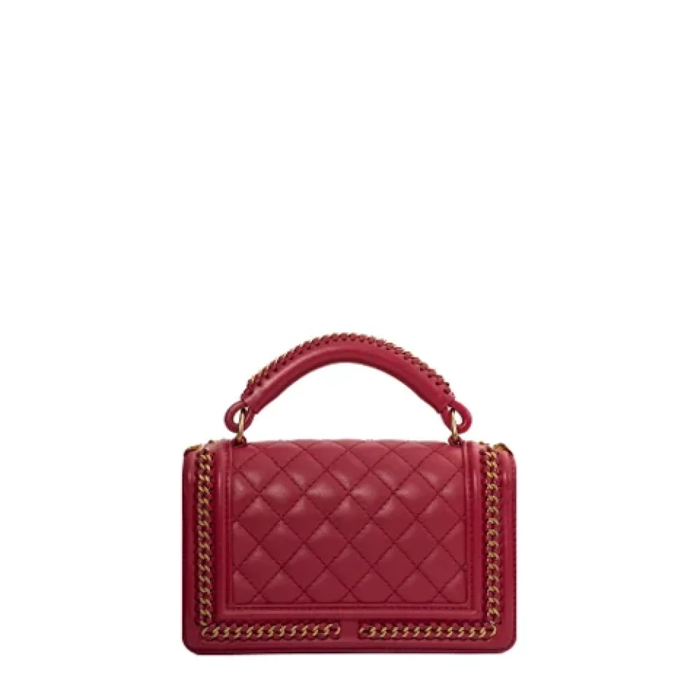 Chanel Vintage Pre-owned Leather handbags Pink Dames