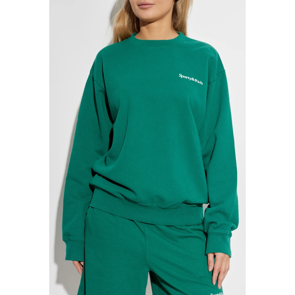 Sporty & Rich Sweatshirt uit de Health Is Wealth collectie Green Unisex