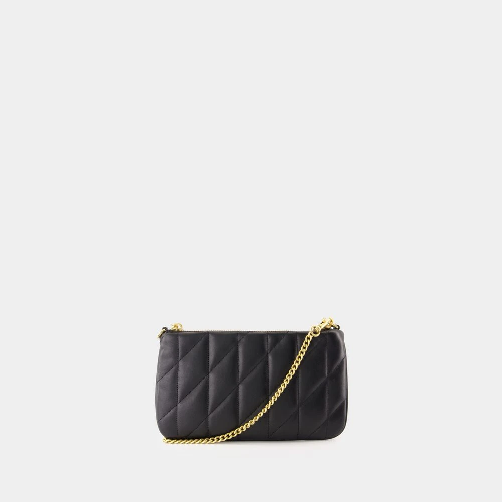 Coach Gewatteerde Leren Crossbody Tas Zwart Black Dames