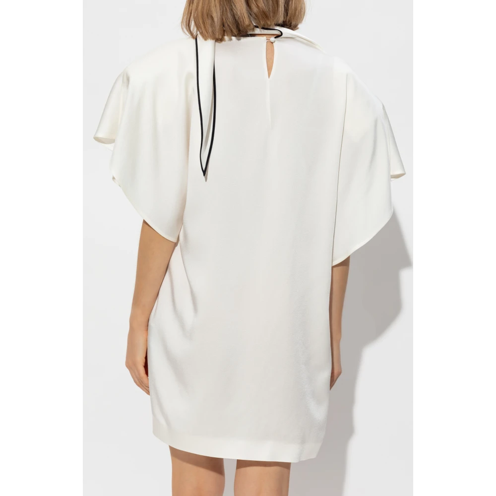 Stella Mccartney Jurk met zakken White Dames