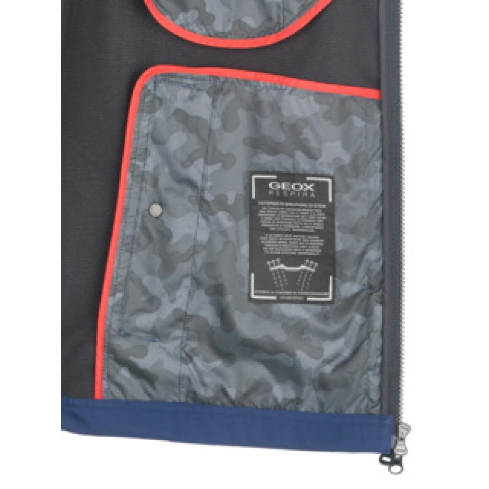 Geox Stijlvolle Jas Blue Heren